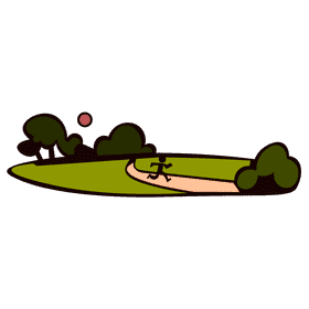 Jogging landscape clipart