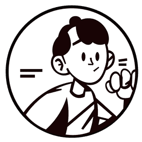 Jogging portrait black and white clipart