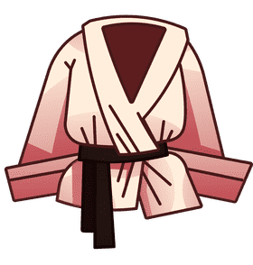 Karate kimono clipart