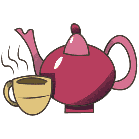 Kettle pink clipart