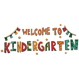 Kindergarten sign clipart