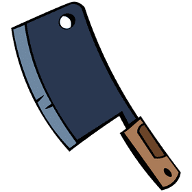 Kitchen cleaver clipart