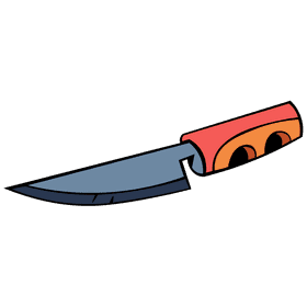 Kitchen knife clipart