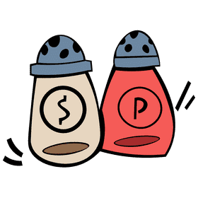 Kitchen salt pepper clipart