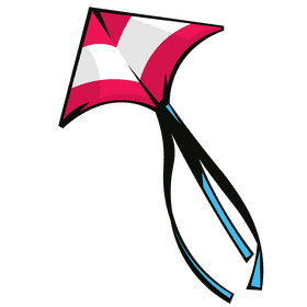 Kite triangled clipart