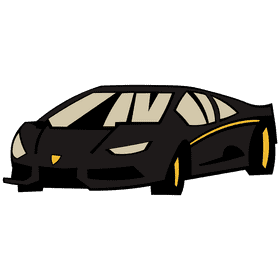Lamborgini black clipart