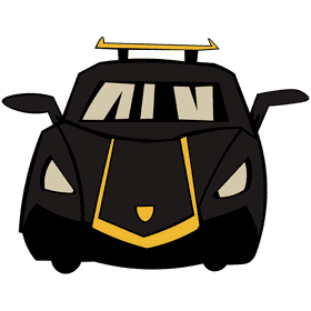 Lamborgini goldblack clipart