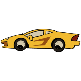 Lamborgini yellow clipart