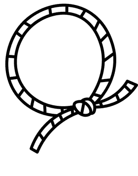 Lasso circle black and white clipart