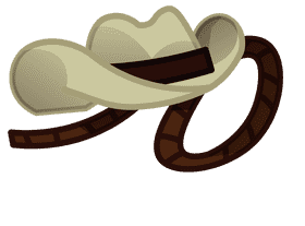 Lasso hat clipart