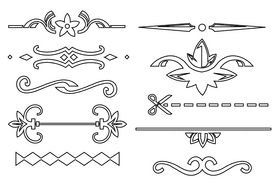 Line black and white vector