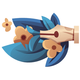 Literature flowers clipart