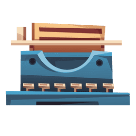 Literature typewriter clipart