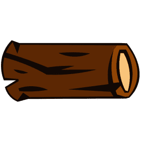 Log laying clipart