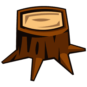 Log stump clipart