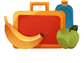 Lunchbox banana clipart