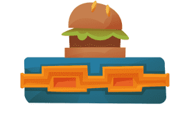 Lunchbox burger clipart