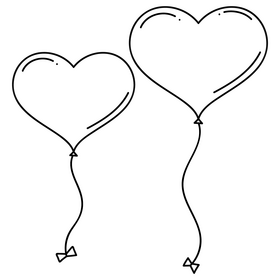 Valentine heart with arrow black and white clipart vector free download