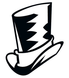 Magic cylinder black and white clipart