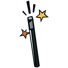 Magic wand clipart