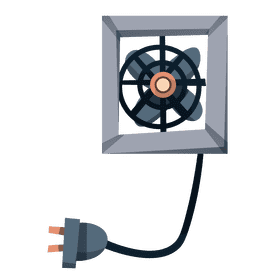 Electric fan box clipart