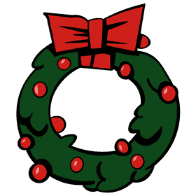 Evergreen circule clipart