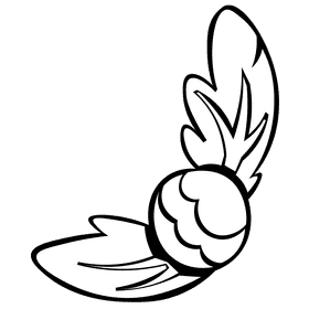 Evergreen toy black and white clipart