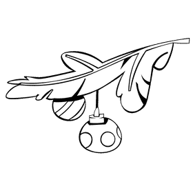 Evergreen toys black and white clipart