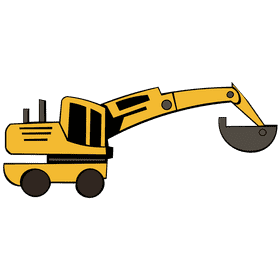 Excavator clipart