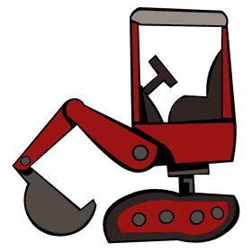 Excavator clipart