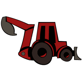 Excavator clipart