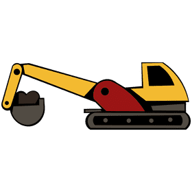 Excavator clipart