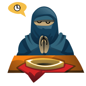 Fasting women clipart