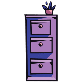 Filing cabinet cupboard clipart