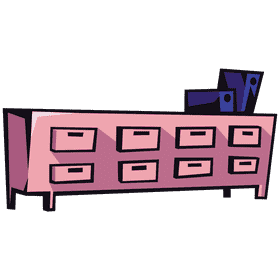 Filing cabinet long clipart