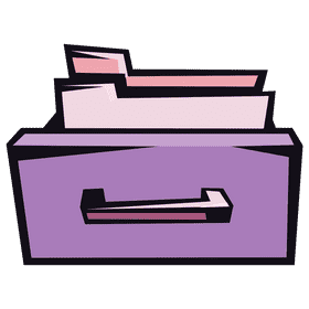 Filing cabinet shelf clipart