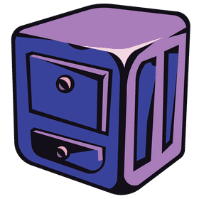 Filing cabinet square clipart