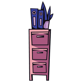 Filing cabinet tower clipart
