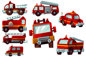 Fire engine vector