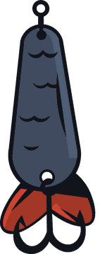 Fishing lure tail clipart