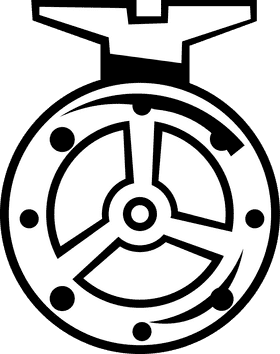 Fishing lure ring black and white clipart