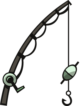 Fishing rod clipart