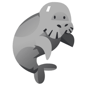 Manatee clipart