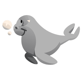 Manatee side clipart