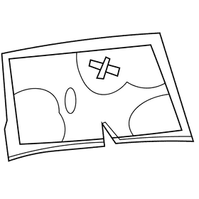 Map black and white clipart