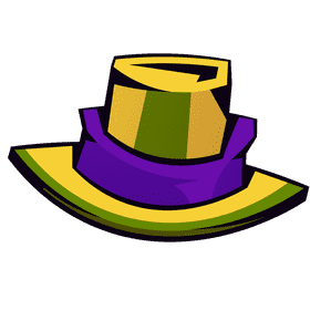 Mardi gras hat clipart