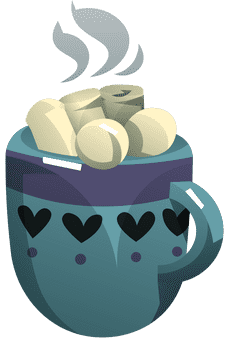 Marshmallow cup clipart