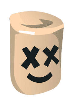 Marshmallow dead clipart