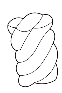 Marshmallow stripes black and white clipart