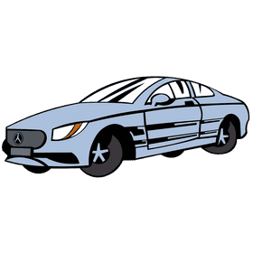 Mercedes benz silver clipart